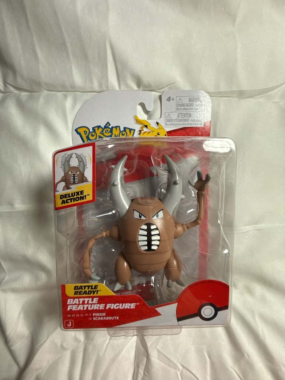 Pokemon Pinsir Battle Feature Figure 4.5-Inch Deluxe Action New